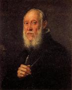Jacopo Tintoretto Portrait of Jacopo Sansovino oil painting artist